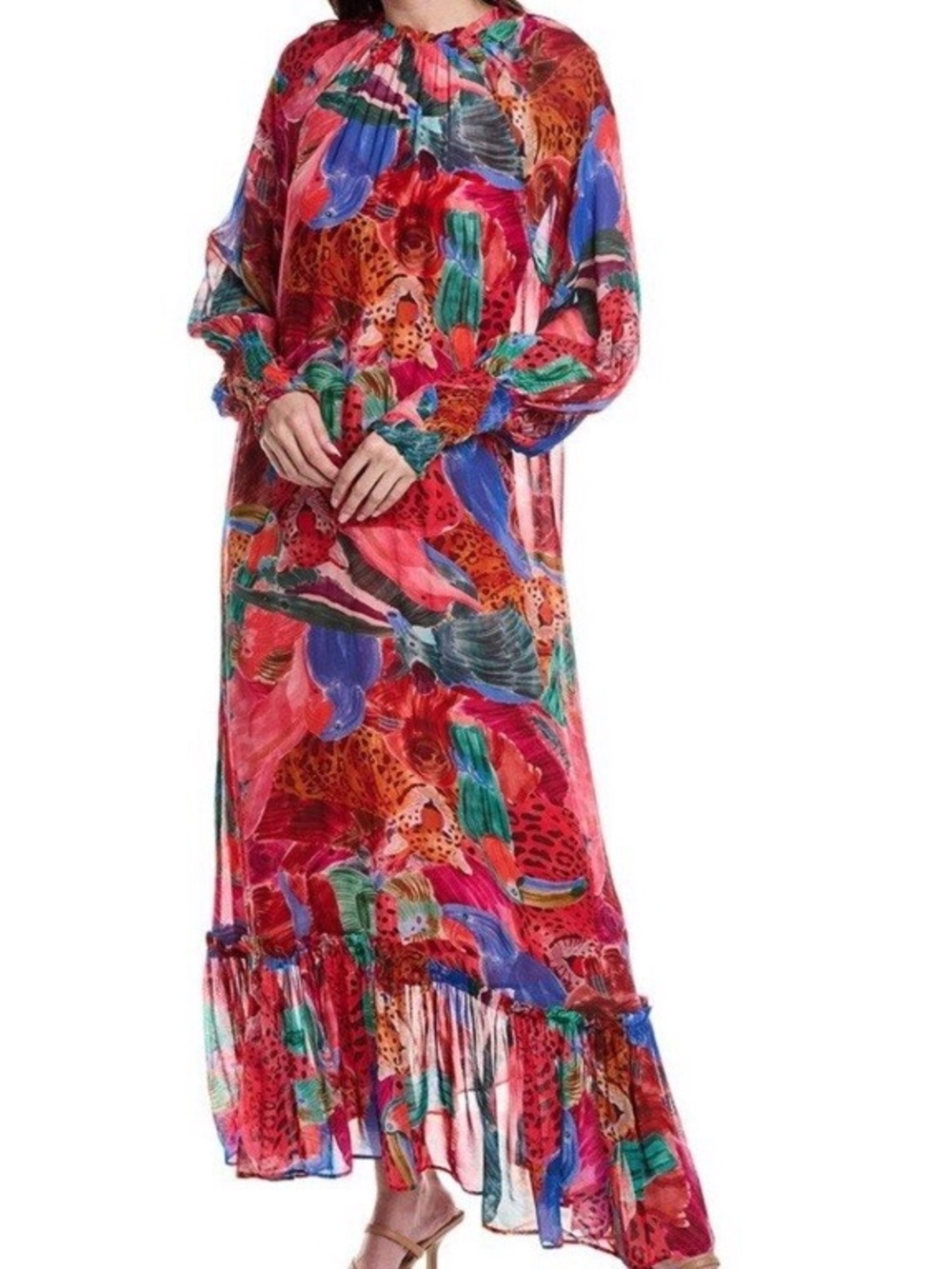 FARM Rio Red Maxi Dress NWT Size Medium